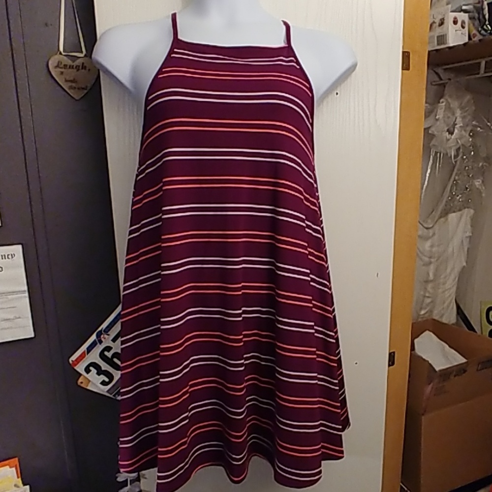 Swing dress with racer back